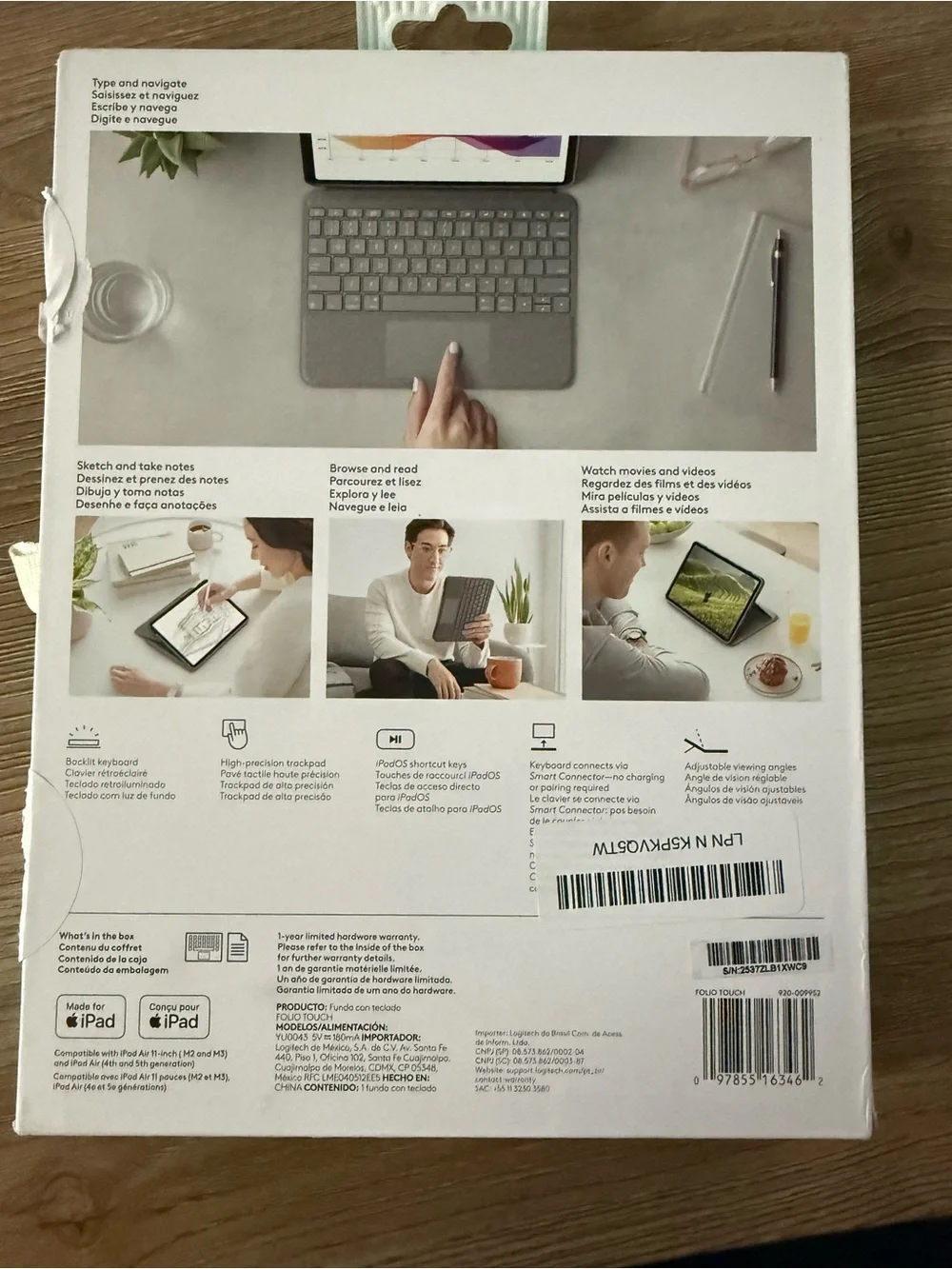 Logitech Folio Touch Keyboard Case - Dark Gray